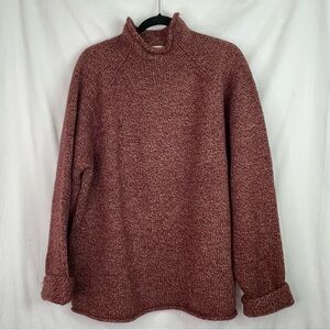 Vintage J. Crew Burgundy Wool Sweater XL